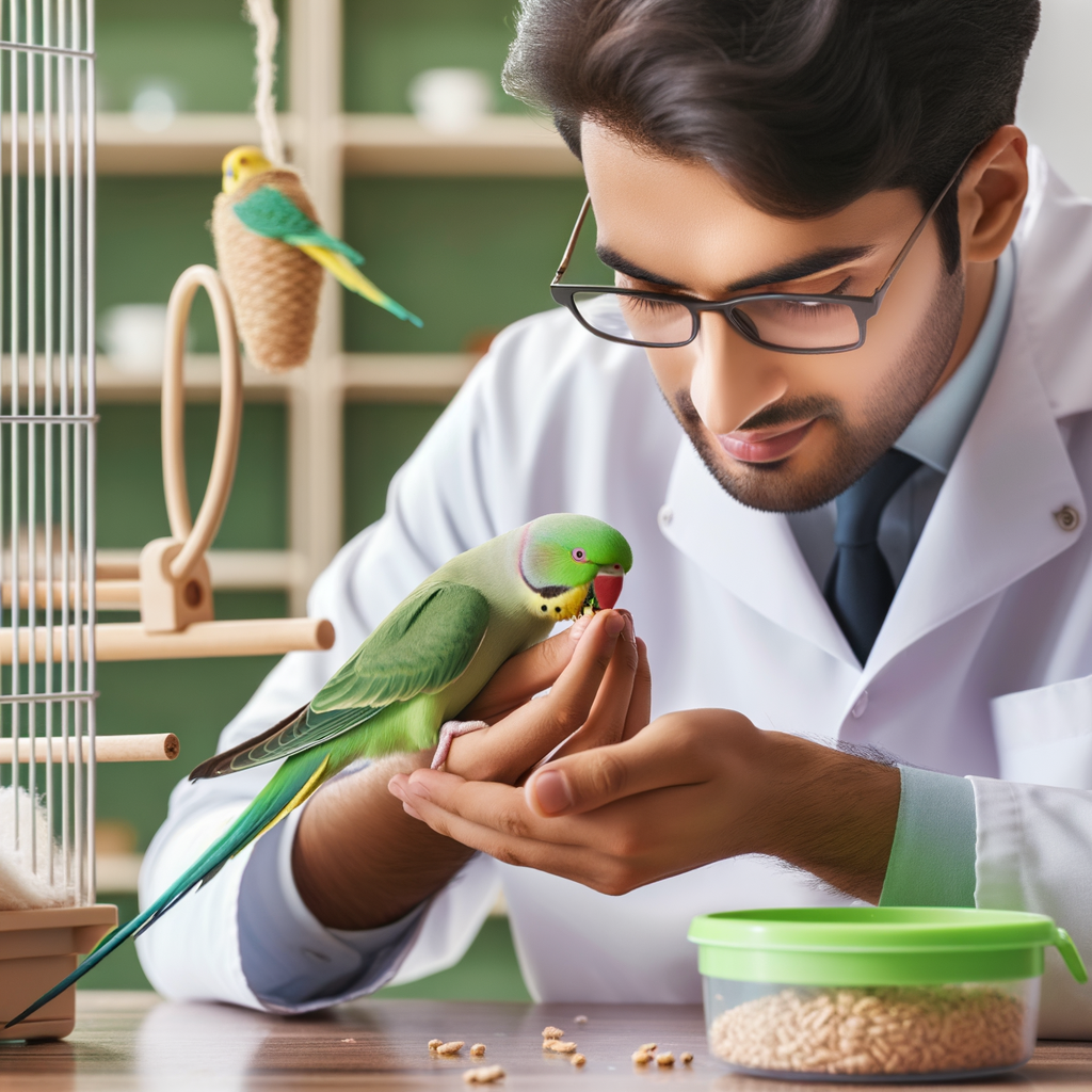 Responsible parakeet owner demonstrating ethical parakeet care and cruelty-free bird care, highlighting parakeet health and welfare for an ethical pet bird care guide.